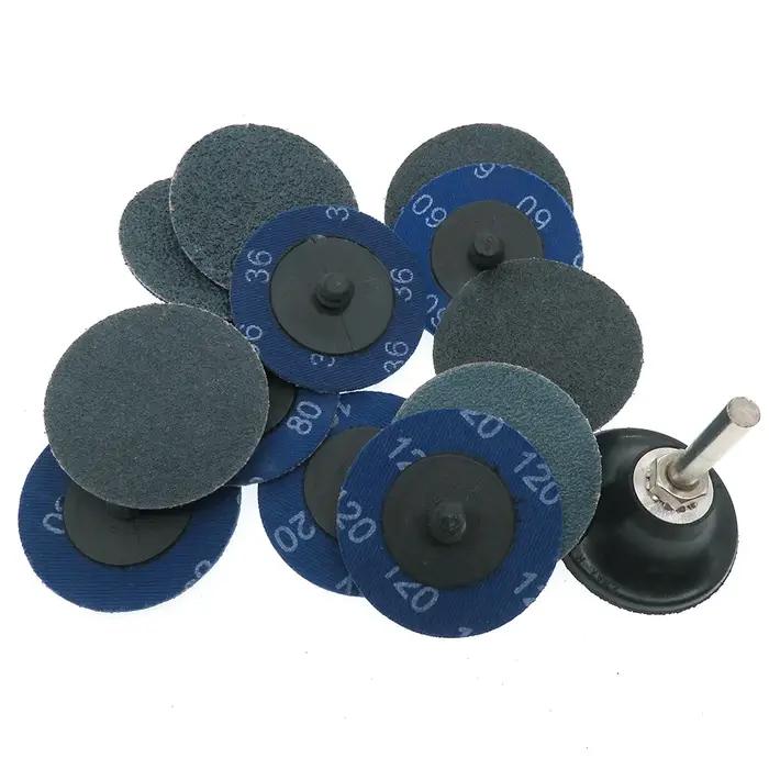 Abrasifs à Changement Rapide de Type R, 2 Pouces, 50mm, 1/4 Pouces, Support de Peinture, Élimination