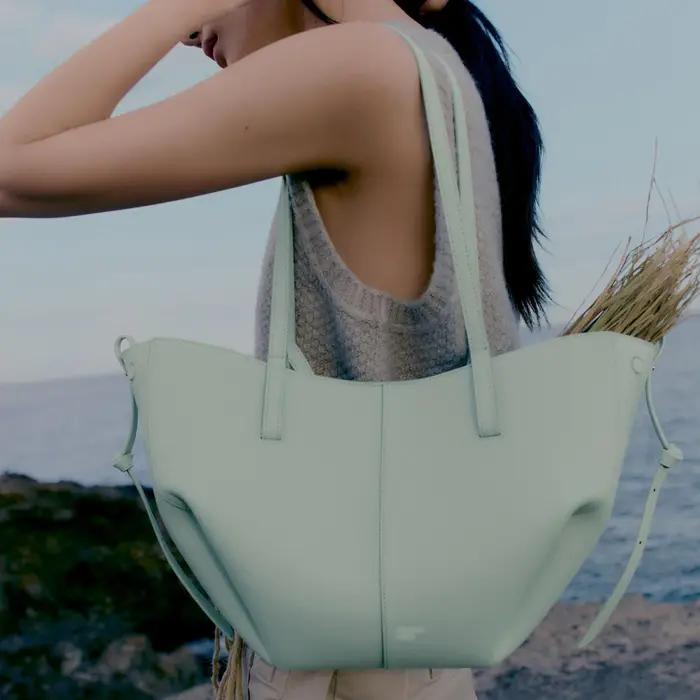 Sac à bandoulière Alirattan 2026 en cuir grande capacité, nouveau design tendance en forme de dumpli