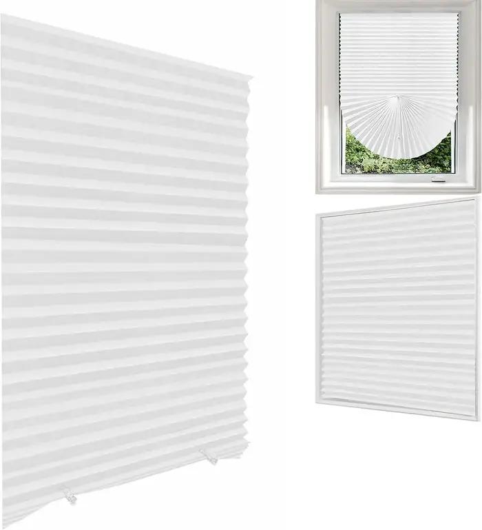 Tiroirs plissés simples pour portes de fenêtres, nuances pour la maison/enfants/chambre à coucher/cu
