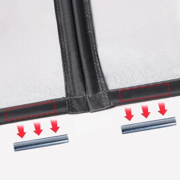 Écran de porte magnétique, taille personnalisée, moustiquaire, rideau, insectes volants, fermeture a