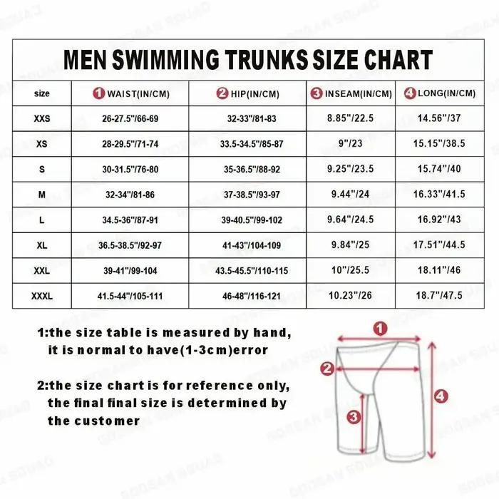 Maillot de bain athlétique homme jambe carrée : natation