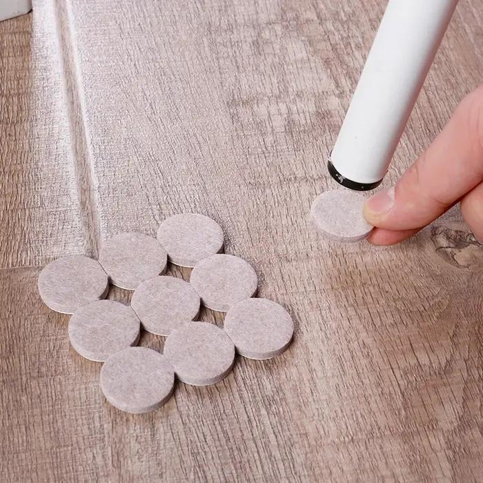 Coussinets de pieds de chaise en feutre, 18 à 128 pièces, 5mm d'épaisseur, tapis de protection contr