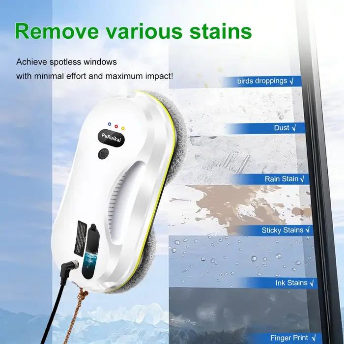 Robot de nettoyage automatique des fenêtres PuRuiKai, avec système intelligent de détection des bord