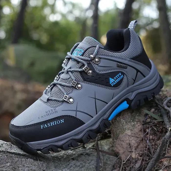 Chaussures homme 2025 imperméables randonnée alpinisme - Baskets cuir semelle épaisse confortables