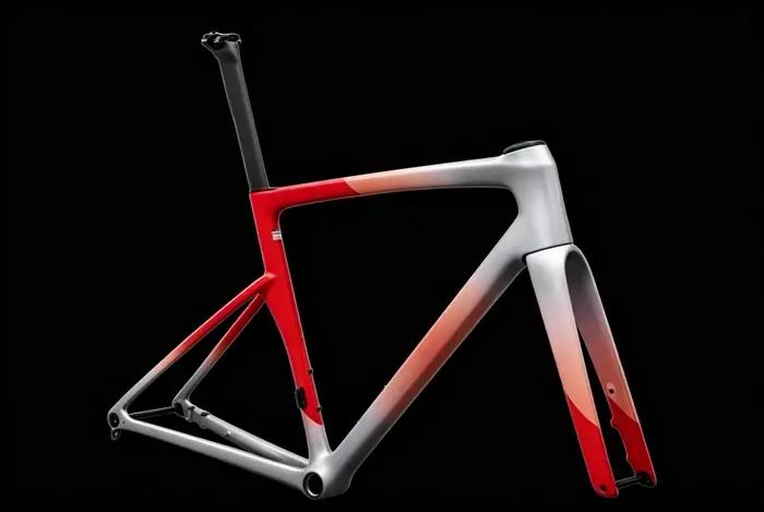 Cadre de vélo de route 2027 en fibre de carbone intégrale design aérodynamique frein à disque boîtier de pédalier BSA couleur personnalisable cadre de course