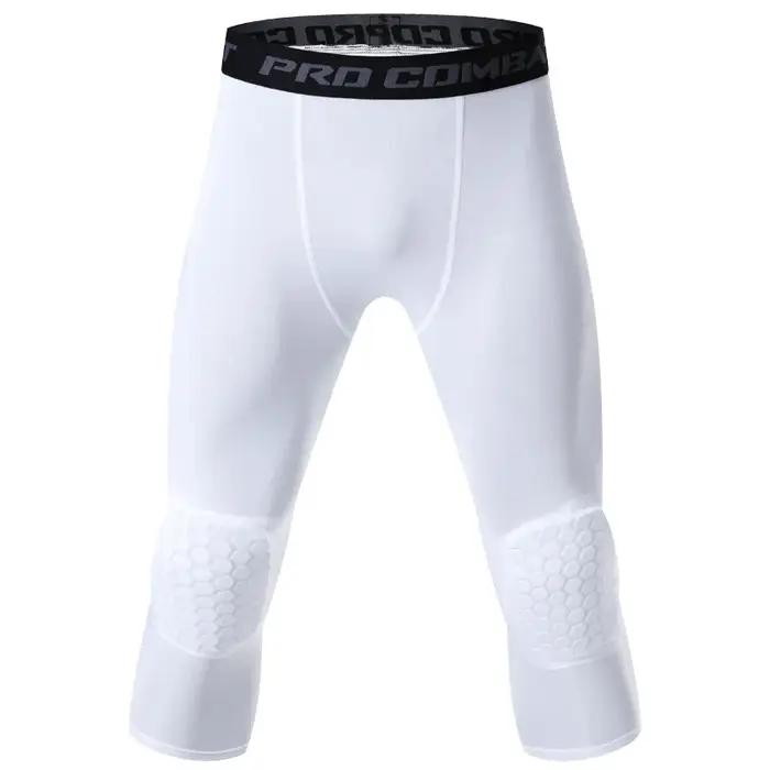 Genouillères en nid d'abeille pour hommes, pantalons de sécurité serrés Anti-collision, Leggings d'e