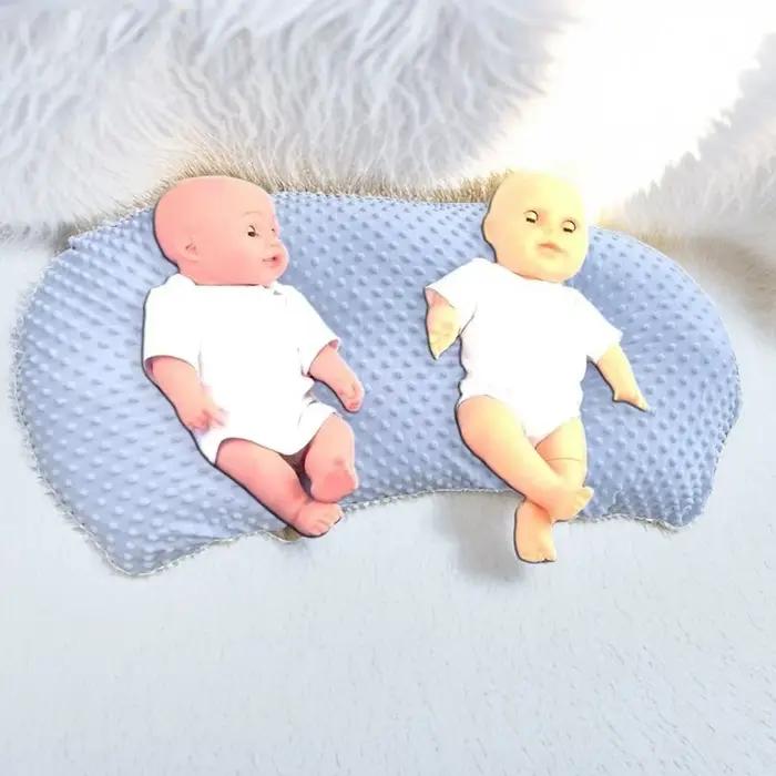 Oreiller d'allaitement double oreiller d'allaitement pour bébé lit d'allaitement pour nouveau-né ore