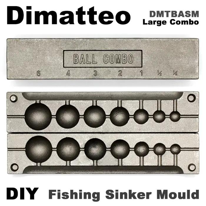 Dimatteo – moule coulant pour boules de pêche DMTBASM, 7/14/28/56/84/112/168g, 7 cavités