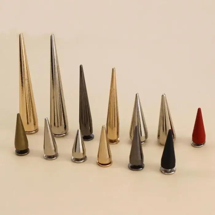 10 pièces en métal Punk pointes cône balle goujons Rivets pour cuir artisanat sac vêtement vêtements