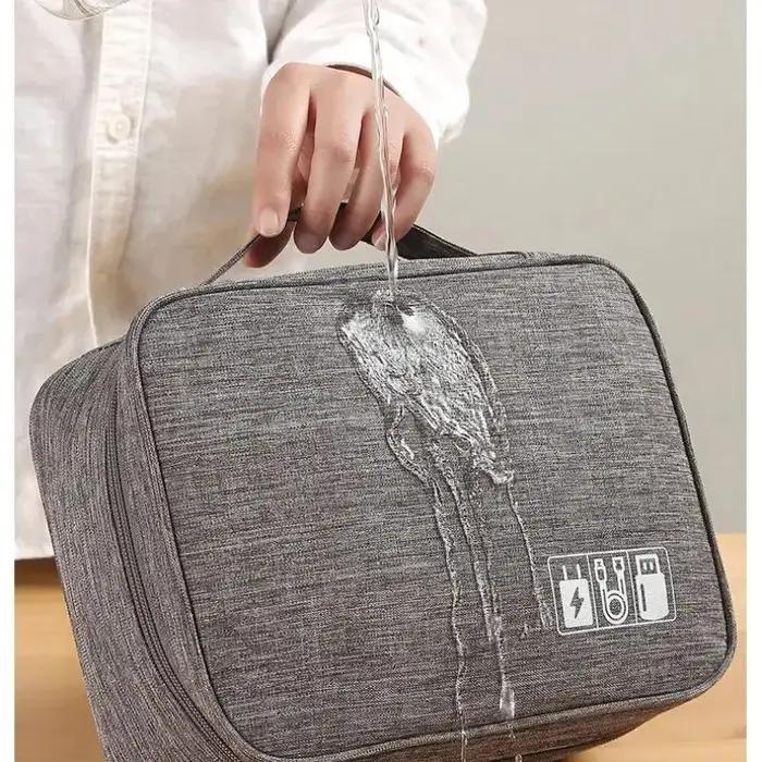 Sac de rangement de câbles, organisateur électronique numérique étanche, sac de rangement de prise d