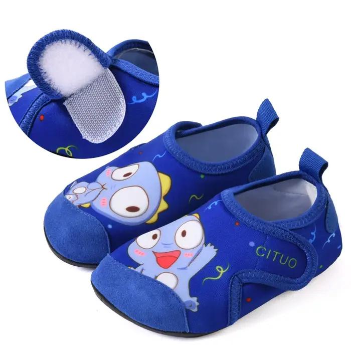 Chaussons plage enfants antidérapants dinosaure - Natation yoga surf dessin animé activités aquatiques