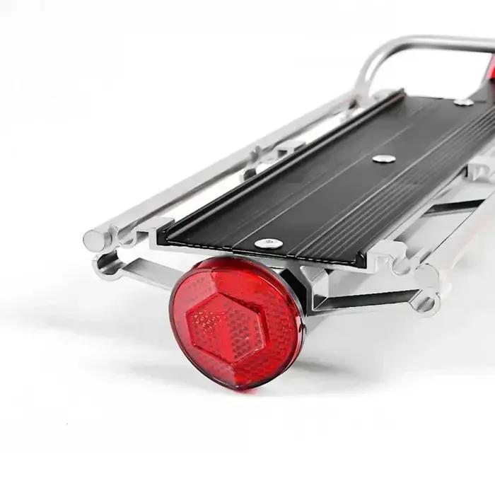 Porte-bagages arrière de vélo en alliage d'aluminium robuste et facile à utiliser pour randonnées et excursions quotidiennes