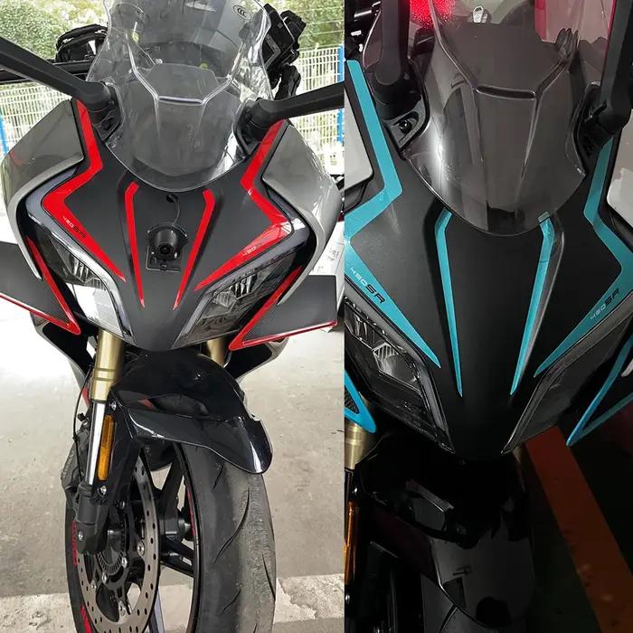 Autocollants latéraux réfléchissants pour carénage avant de Moto CFMOTO 450SR 450 SR, décalcomanies