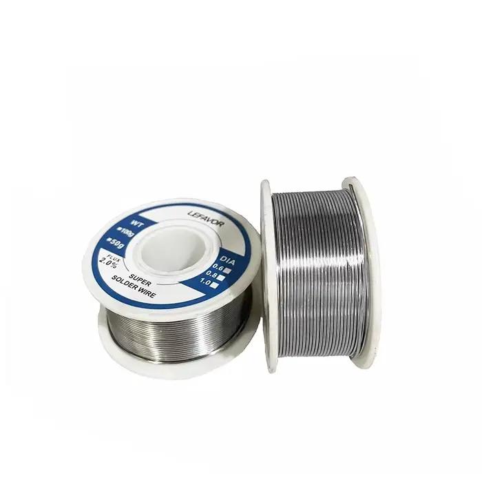 Rouleau de fil à souder à noyau de colophane, soudure 18/fil, 18/fonte, sans nettoyage, 0.8mm, 1.0mm