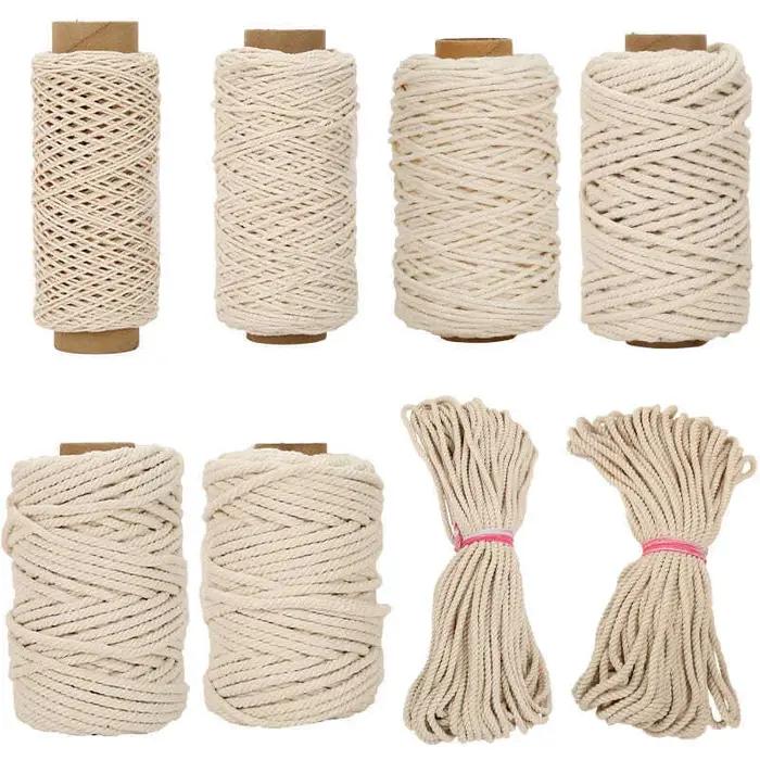 Bricolage macramé cordon coton corde ficelle ruban artisanat attrape-rêves travail manuel maison boh