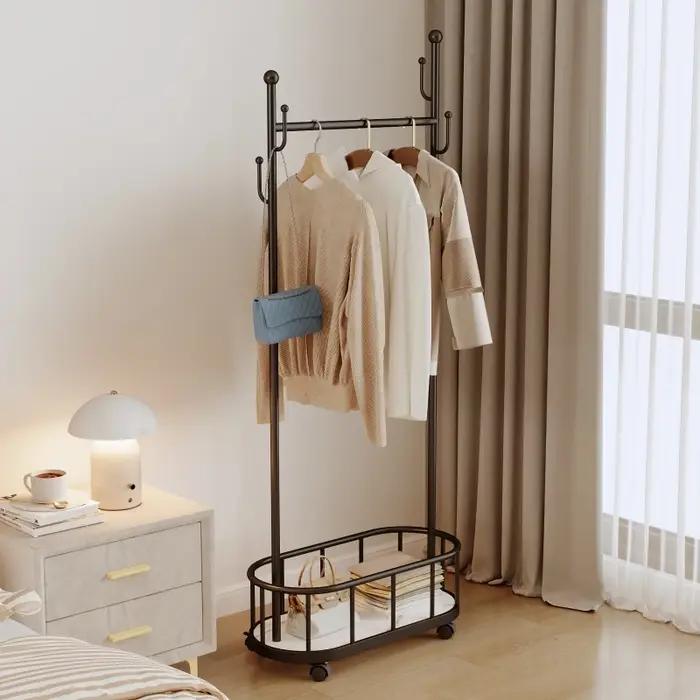 Porte-manteau, porte-vêtements sur pied pour chambre à coucher, porte-vêtements sur pied tendance et
