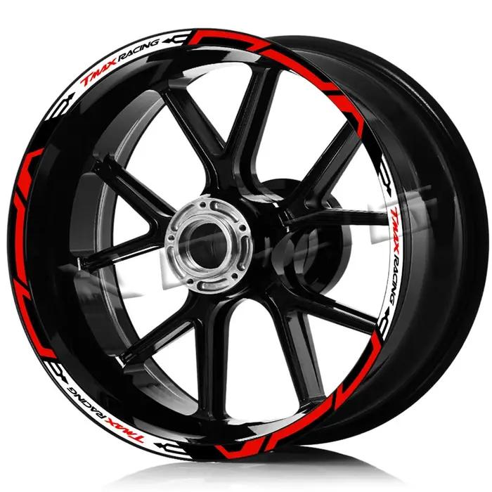 TMAX Casting-Autocollant étanche pour jante de roue de moto, bande à rayures pour moyeu de scooter,