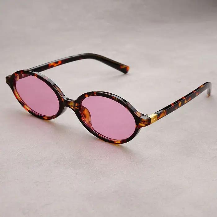 Nouvelles lunettes de soleil ovales pour femmes marque de mode noir petit cadre lunettes de soleil f