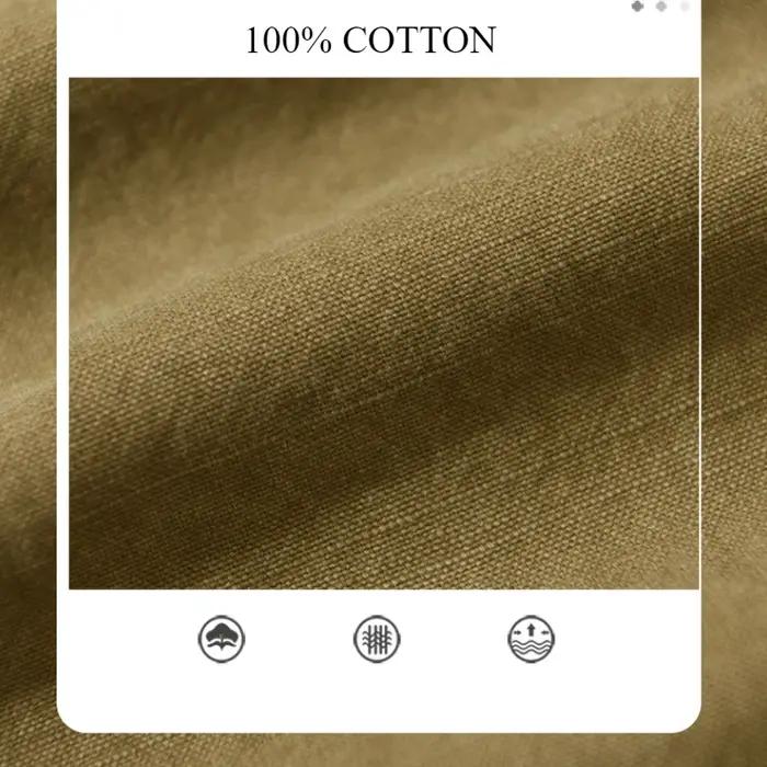 Pantalon Cargo ample 100% coton pour hommes, décontracté, grandes poches, Vintage, jogging, Streetwe