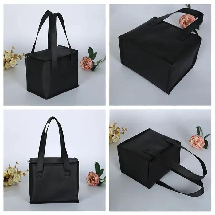 Sac isotherme portable pliable pour pique-nique, sac isotherme pour déjeuner, sac de glace pour alim