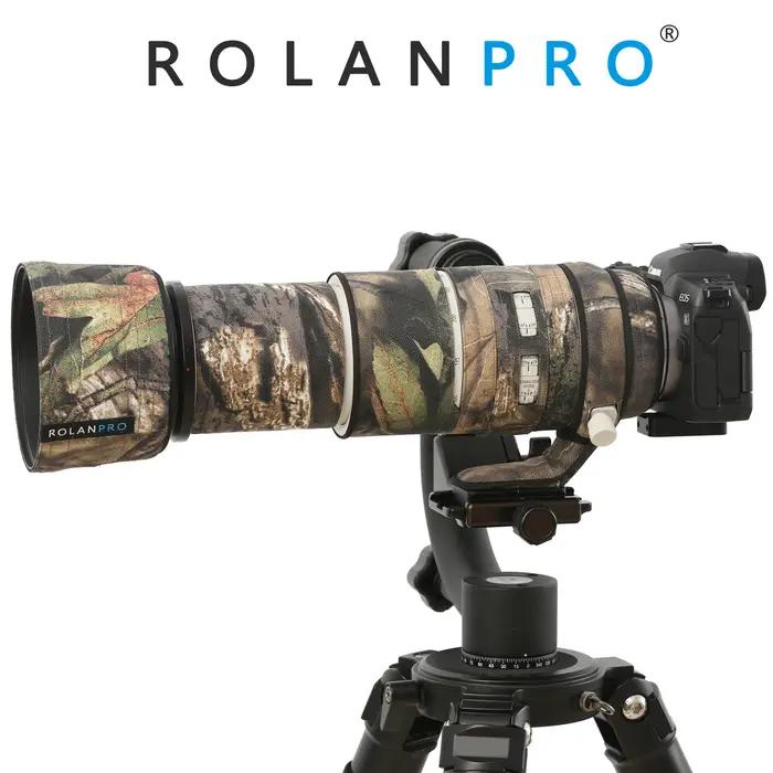 ROLANPRO manteau d'objectif étanche pour Canon RF 100-500mm F/4.5-7.1 L IS USM Camouflage couverture