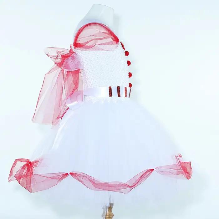 Costume magique nounou Mary Poppins pour enfants, déguisement d'halloween, robe de princesse en Tull