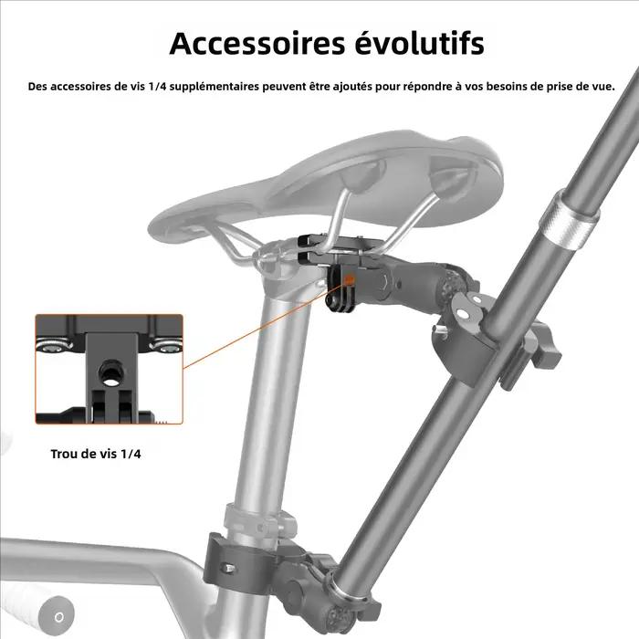 Kit de fixation pour accessoires de vélo Insta360 compatible x5 x4 x3 support de fixation arrière pour cyclisme capture vidéo photo moments inoubliables