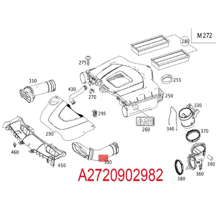 A2720902982 A2720902882 Tuyau D'entrée D'air pour Mercedes Benz GLK 350 4MATIC Voies Respiratoires P