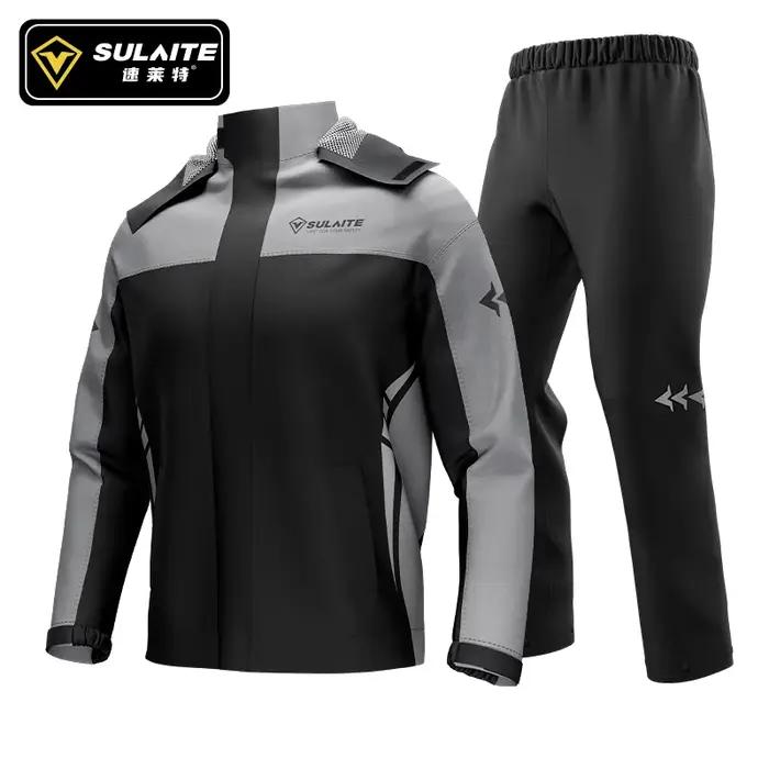 SULAITE moto imperméable costume hommes en plein air imperméable vêtements de pluie chaussures couve