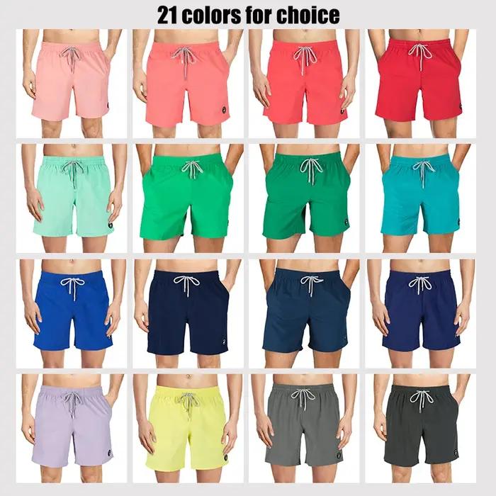 Maillot de bain pour hommes, maillot de bain solide, short de plage, avec poches, séchage rapide, po