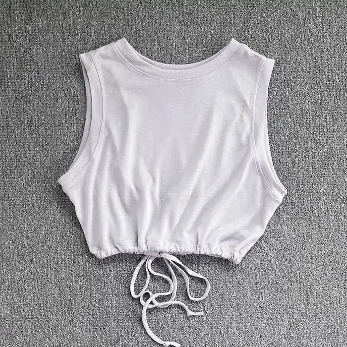 Vêtements de yoga d'été pour femmes, gilet de sport respirant, ample et haut de gamme, combinaison d