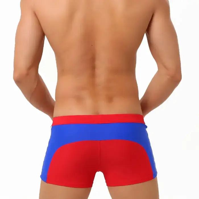 Maillot de bain Sexy pour hommes, maillot de bain à séchage rapide, avec poche zippée, Boxer, slip,