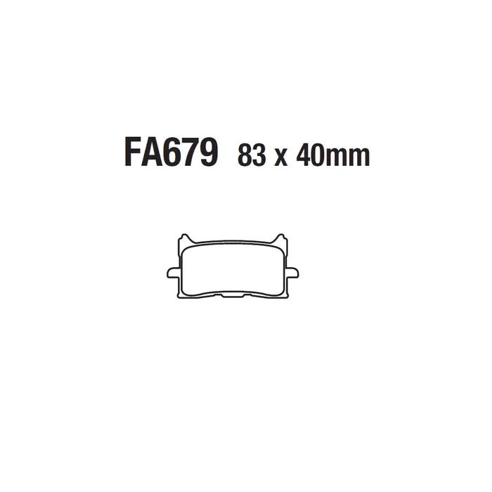 USERX plaquettes de frein à disque moto freins avant arrière plaquettes de frein à disque pour FA679