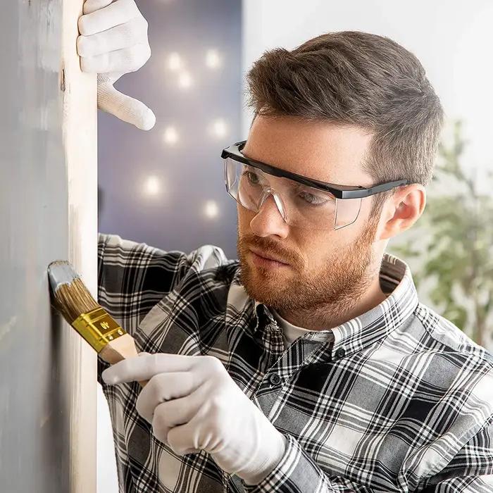Lunettes de sécurité anti-éclaboussures pour le travail, 2 pièces, protection des yeux, lunettes de