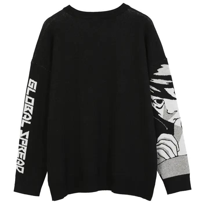 FGKKS hommes Hip Hop Streetwear Harajuku pull Vintage Style japonais Anime fille tricoté 2022 coton