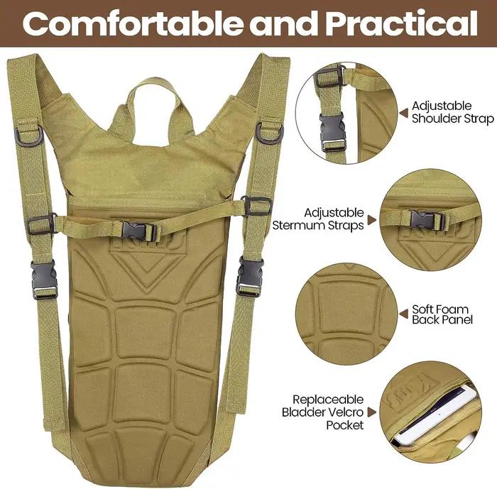 Sac à dos d'hydratation de Sport, sac à eau en Nylon imperméable avec vessie de 3 litres pour la ran