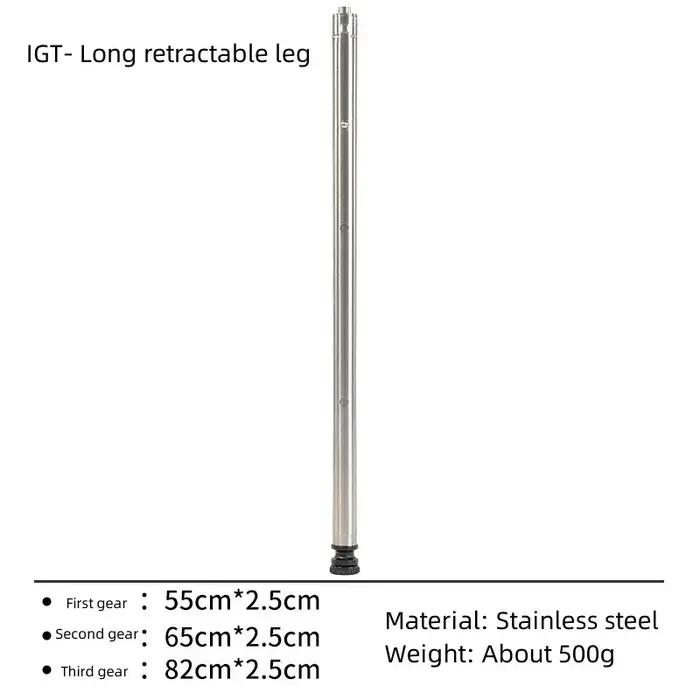 Pieds de Table IGT en Acier Inoxydable, Portables, Extensibles Librement, Durables, Naturels, Access