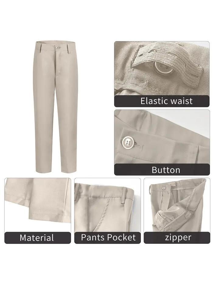 Costume 5 pièces pour garçons : veste, gilet, pantalon, chemise, cravate – Idéal pour mariage, anniv