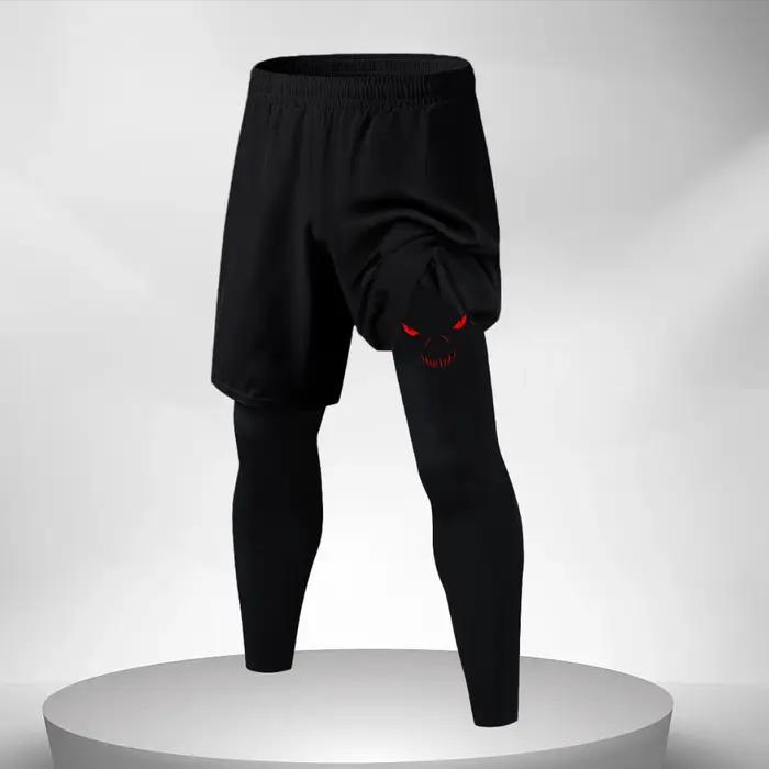 Leggings de compression pour hommes tissu technique à séchage rapide pour course à pied entraînement en salle musculation et activités cardio