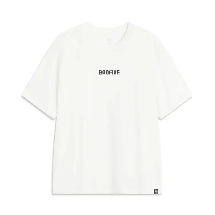 T-shirt Li-Ning BADFIVE homme 100% coton coupe ample confortable décontracté basket culture