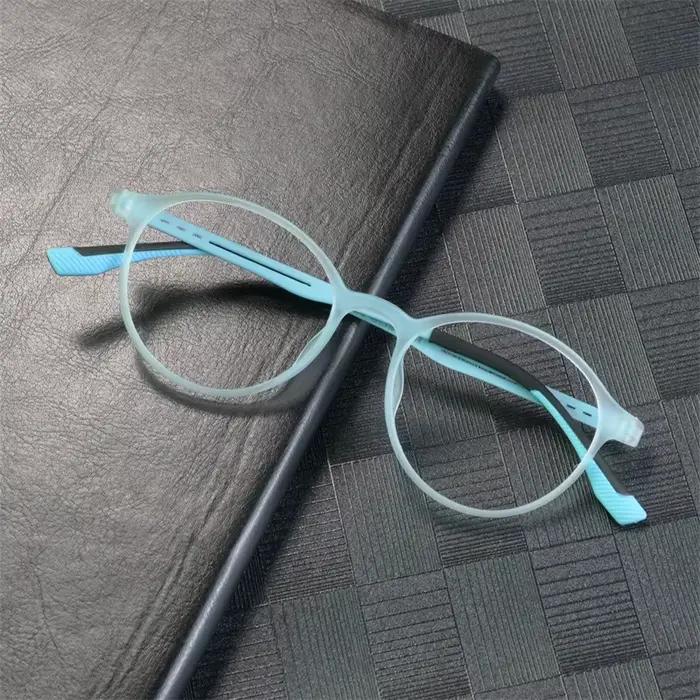 Lunettes de Myopie TR90 Ultralégères en Alliage de Caoutchouc et de Titane, Monture de Lunettes Rétr