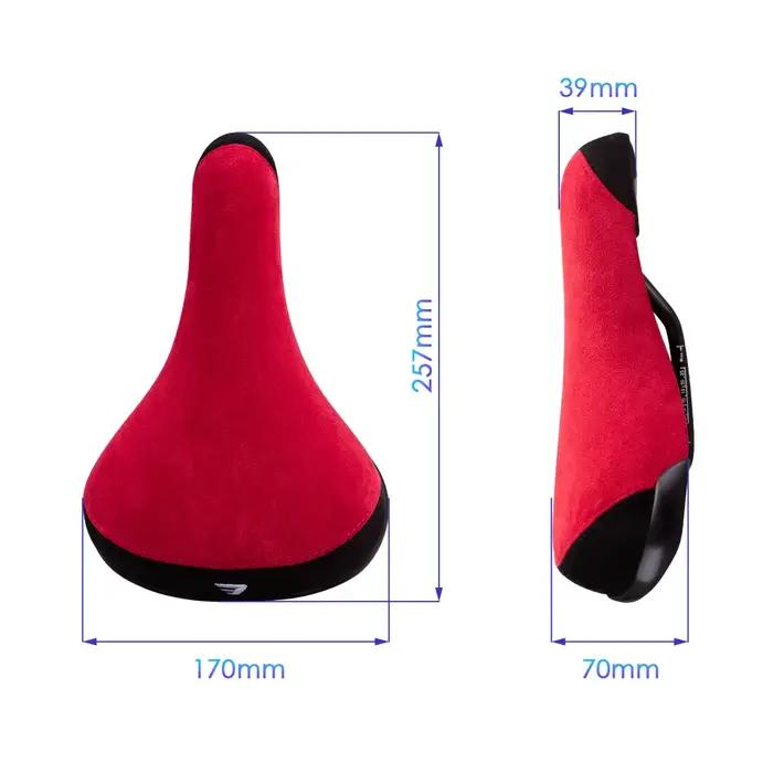 FUNSEA-Selle de vélo Wheelie avec logo brodé, siège de bicyclette, bicolore, 8mm