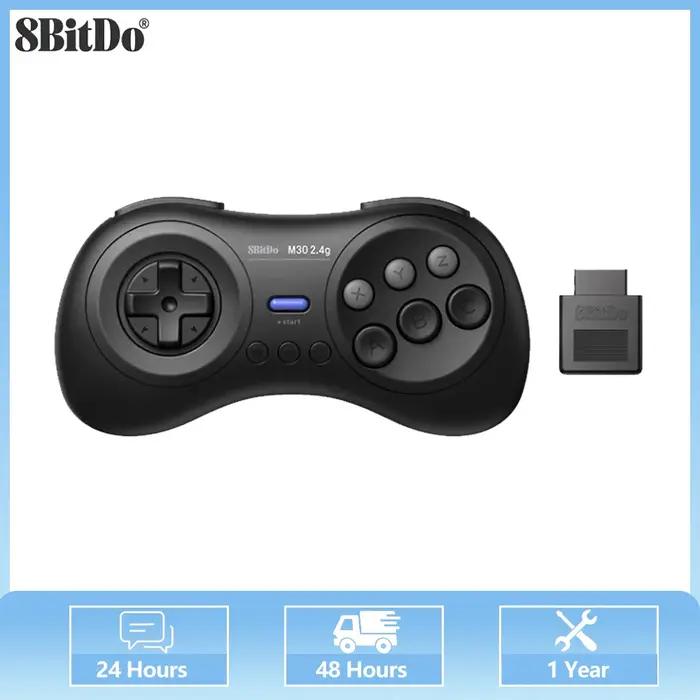 8BitDo-Prise en charge du contrôleur M30 2.4G, SEGA Genesis, Mega Drive, système analogique Mega Xen