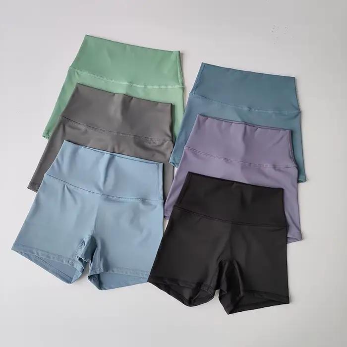 Shorts de yoga taille haute femme collants push-up fitness pantalons courts butin sport été