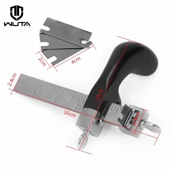 WUTA-Coupe-ceinture professionnel en cuir, outil de coupe à la main réglable avec 2 outils en cuir a