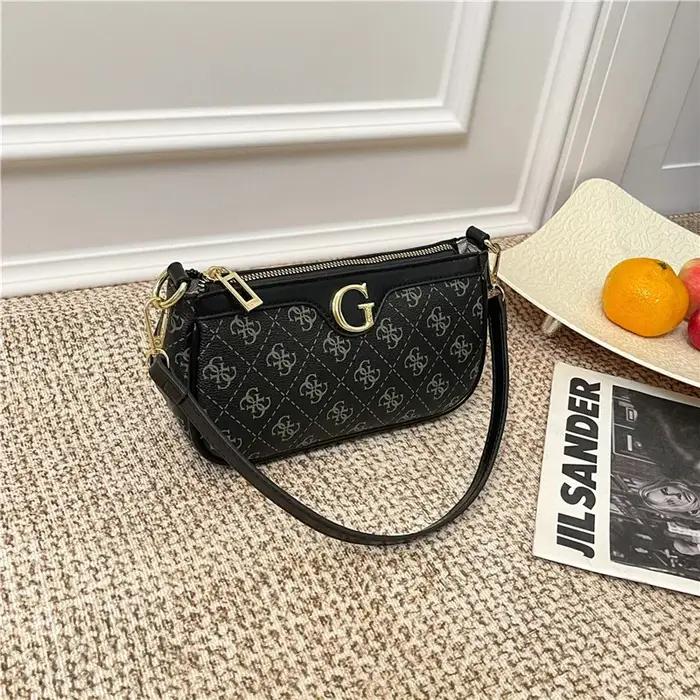 Sac bandoulière en cuir classique et élégant pour femme, sac à main de luxe de marque célèbre, acces