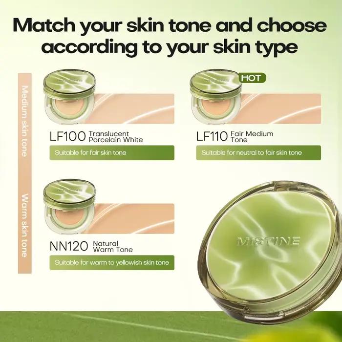 Mistine fond de teint coussin d'air maquillage avec finition rosée naturelle hydrater nourrir crème