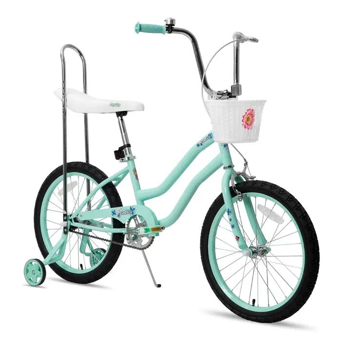 YSTAR-Vélo à Chaîne avec Roues d'Entraînement pour Fille de 7 à 12 Ans, Bicyclette avec Freins à Mai