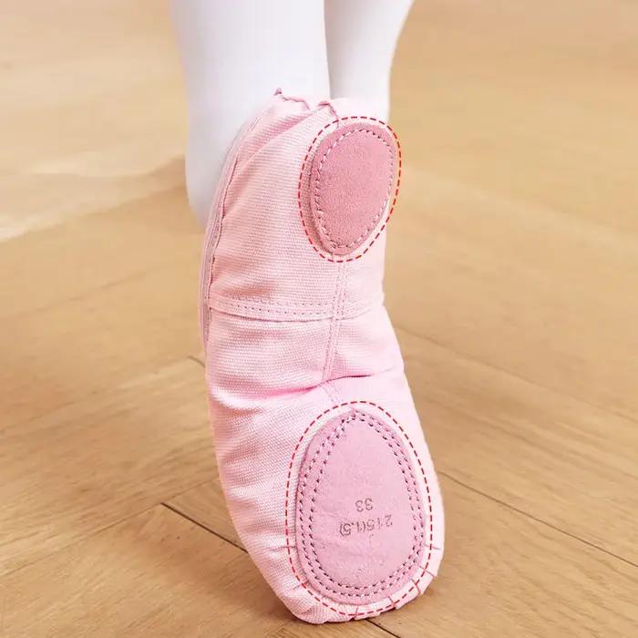 Chaussures de Ballet pour filles, chaussures de danse pour femmes, pantoufles de danse en toile à se