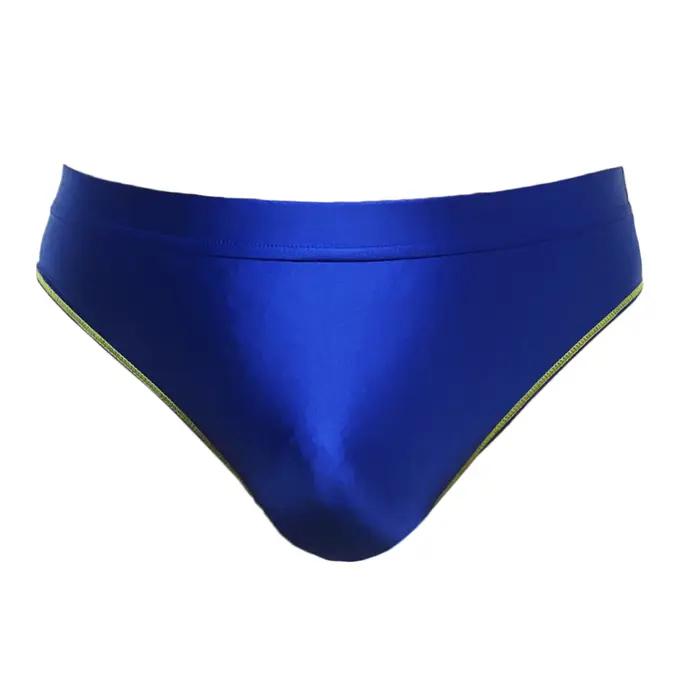 XcloCKNYoung satin brillant hommes caleçons huileux brillant couleur unie brillant respirant slips d